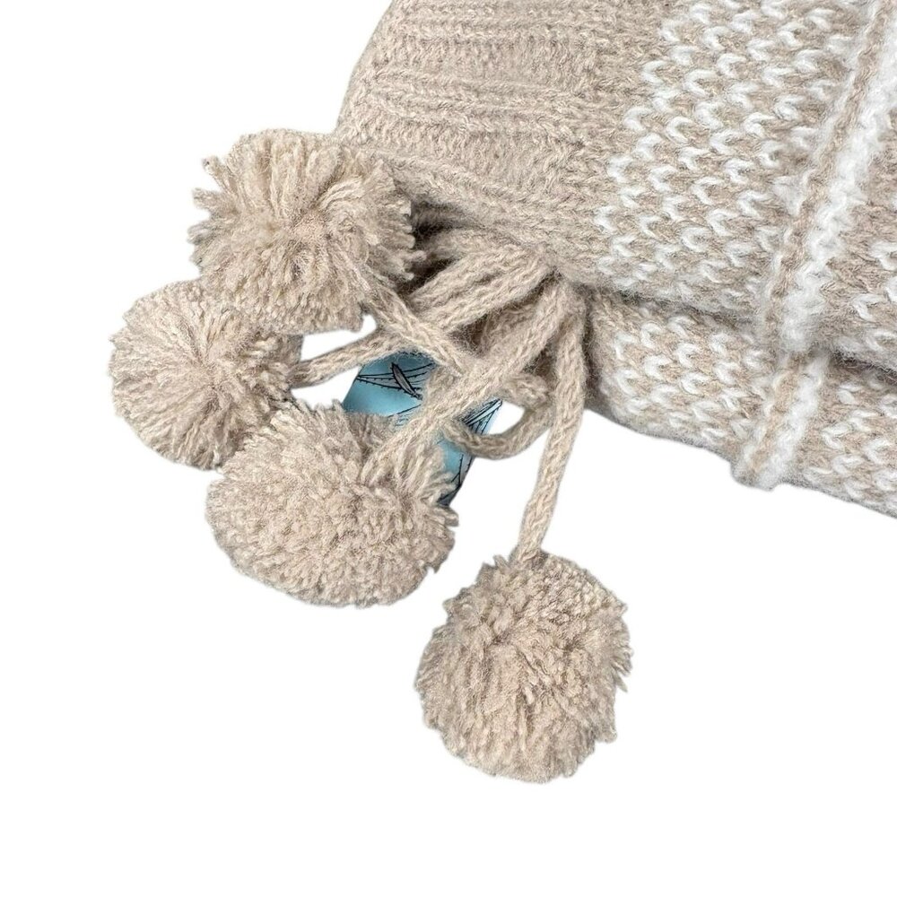 MUK LUKS Set of 2 Aloe Infused Textured Cabin Socks Faux Fur Lined NEW Small/Med - Picture 3 of 6